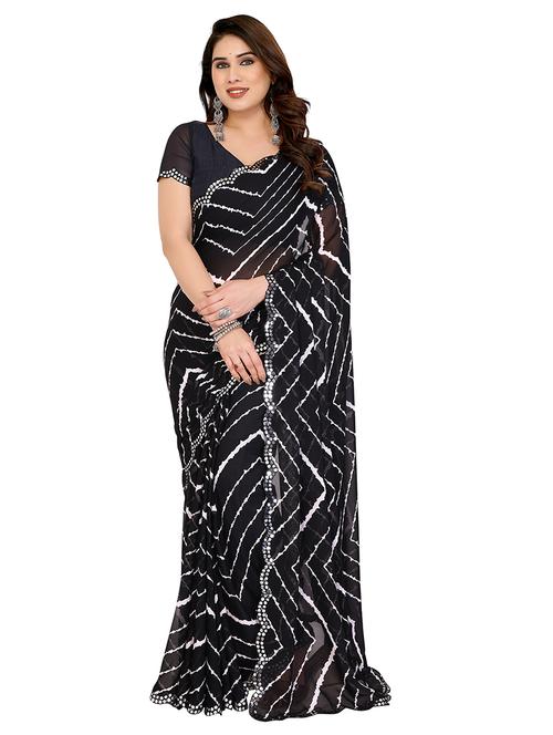 women printed casual wear saree with blouse - 22068223 - Standard Image - 0
