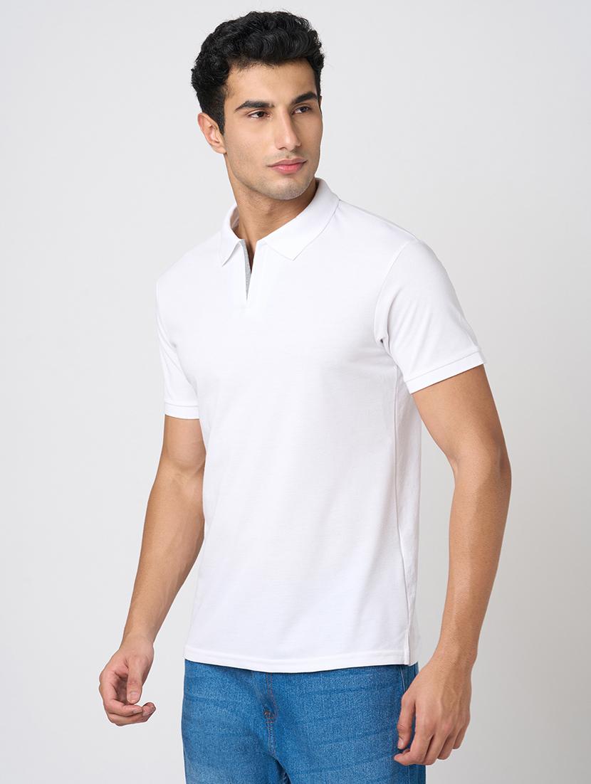 men solid short sleeve regular fit polo t-shirt - 22068578 - Standard Image - 2