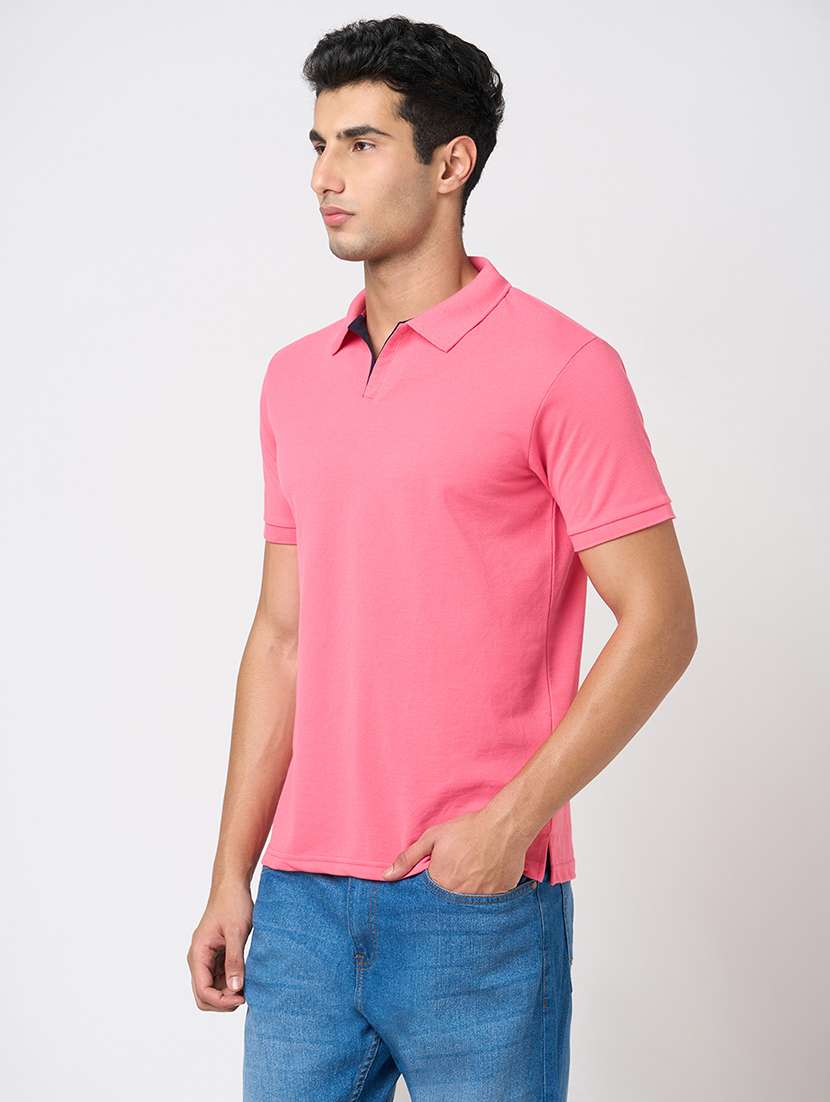 men solid short sleeve regular fit polo t-shirt - 22068579 -  Standard Image - 2