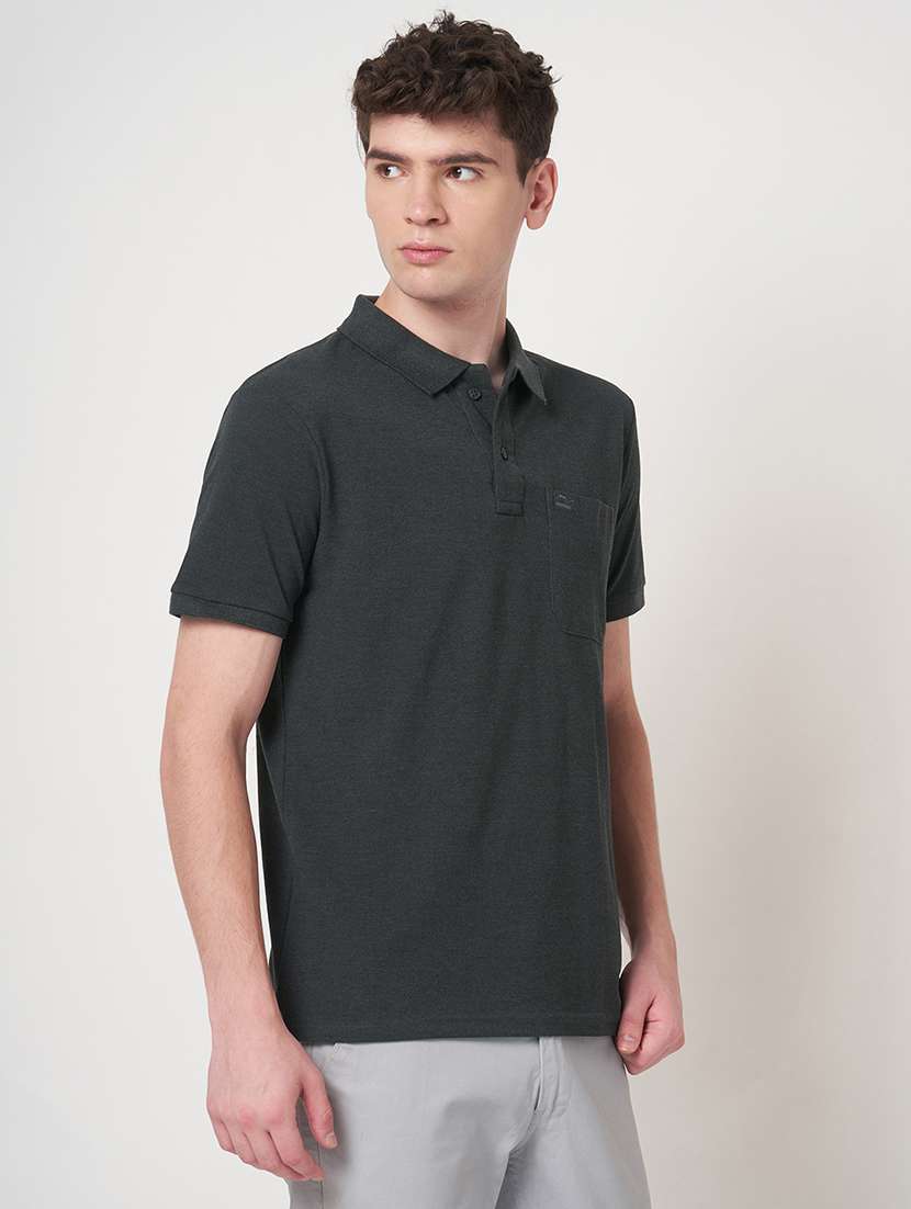 men solid short sleeve regular fit polo t-shirt - 22068599 -  Standard Image - 2