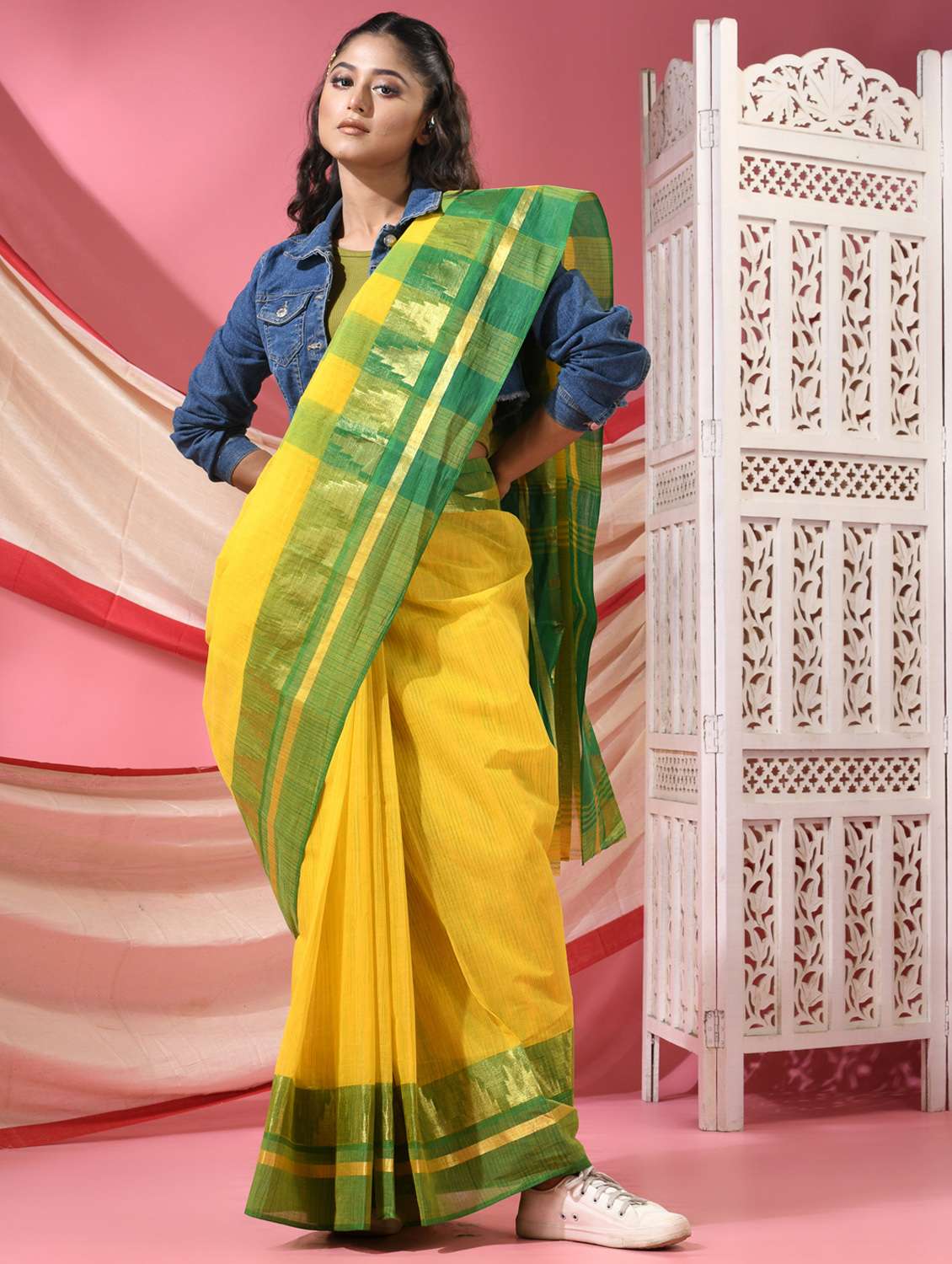 women self design handloom saree - 22068611 -  Standard Image - 2