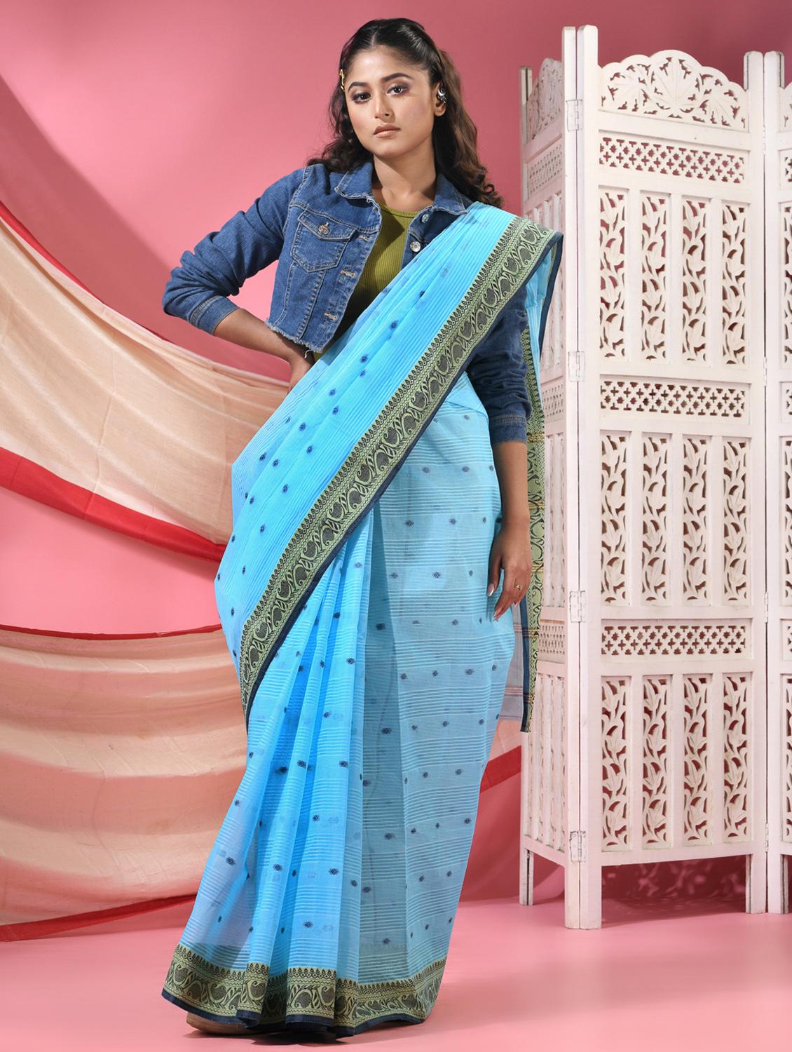 women self design tant saree - 22068633 - Standard Image - 2