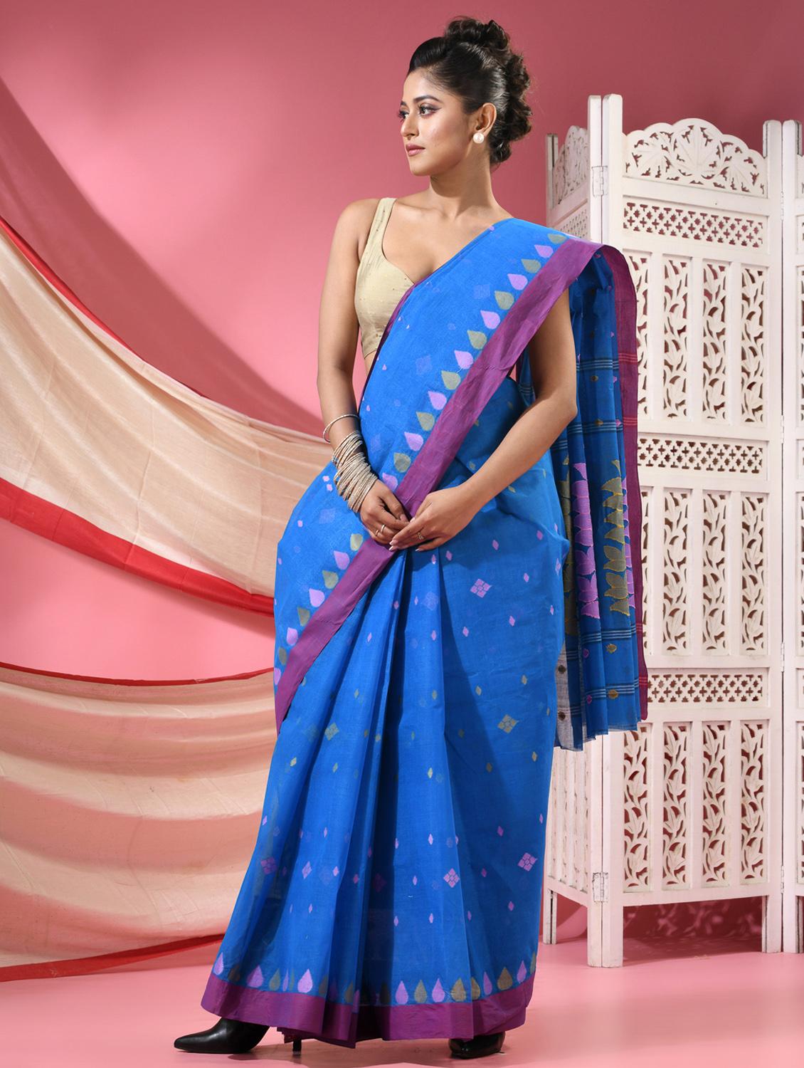 women self design tant saree - 22068635 - Standard Image - 2