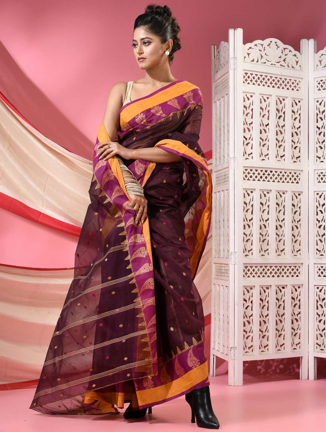 women self design handloom saree - 22068644 -  Standard Image - 2