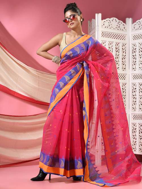 women self design handloom saree - 22068645 - Standard Image - 0