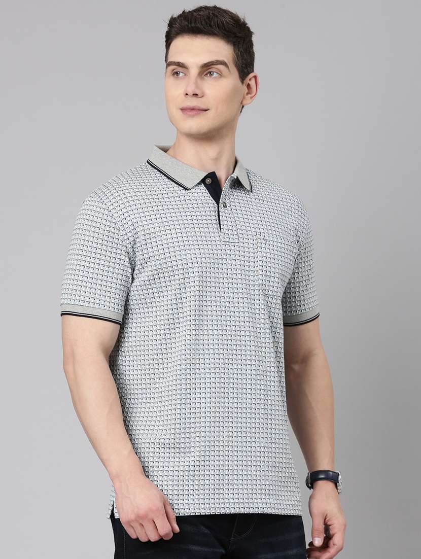 men printed short sleeve regular fit polo t-shirt - 22068743 -  Standard Image - 2