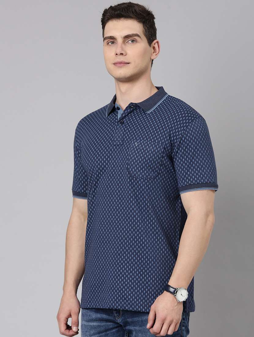 men printed short sleeve regular fit polo t-shirt - 22068746 -  Standard Image - 2
