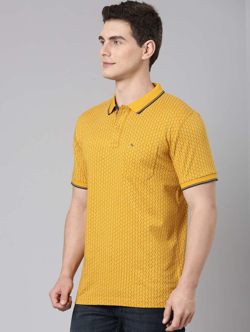 men printed short sleeve regular fit polo t-shirt - 22068747 -  Standard Image - 2