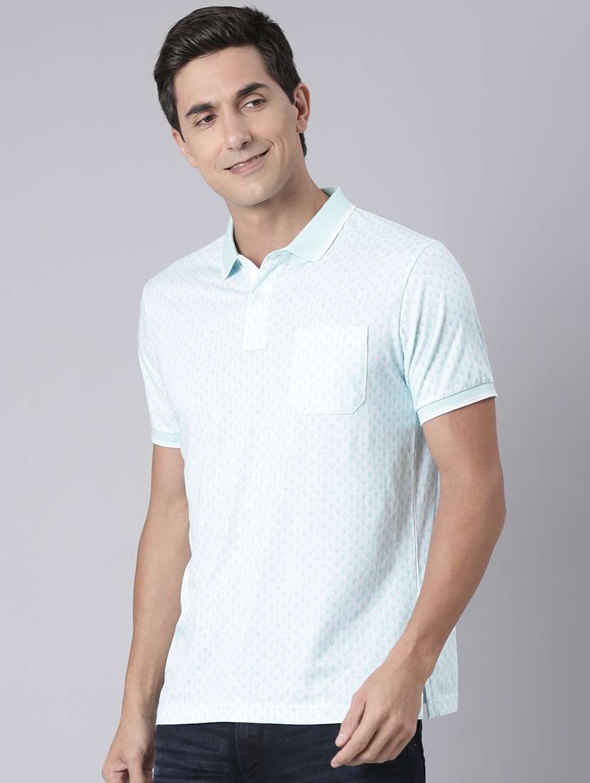 men printed short sleeve regular fit polo t-shirt - 22068753 -  Standard Image - 2