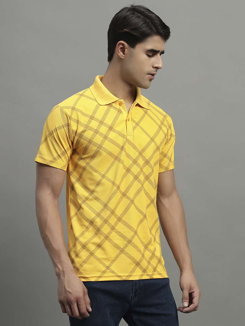 men printed short sleeve regular fit polo t-shirt - 22068774 -  Standard Image - 2