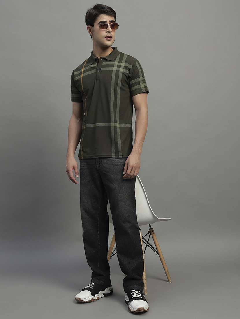 men printed short sleeve regular fit polo t-shirt - 22068776 -  Standard Image - 2