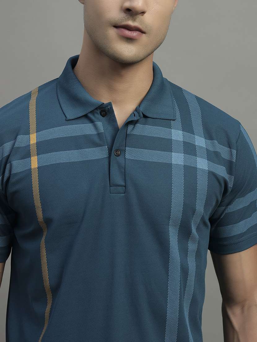 men printed short sleeve regular fit polo t-shirt - 22068777 -  Standard Image - 2