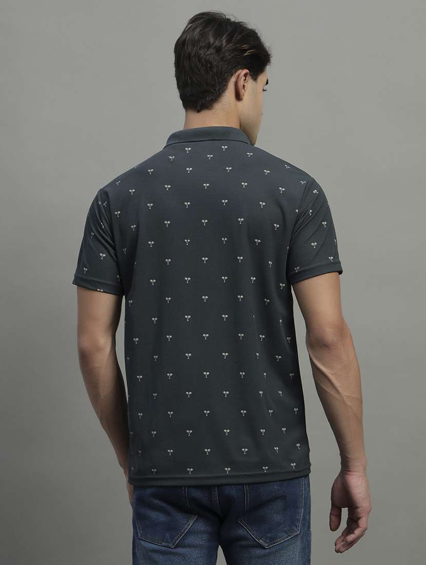 men printed short sleeve regular fit polo t-shirt - 22068781 -  Standard Image - 2
