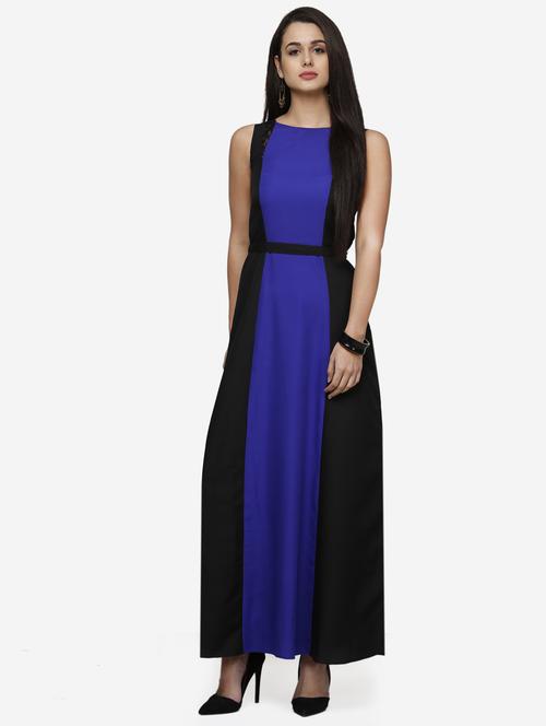 women color blocked sleeveless a-line dress - 22068792 - Standard Image - 0