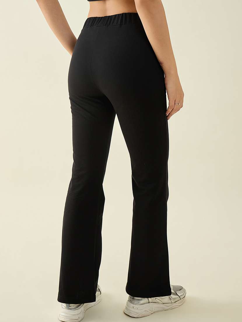 women solid mid rise bootcut trouser - 22068819 - Standard Image - 2