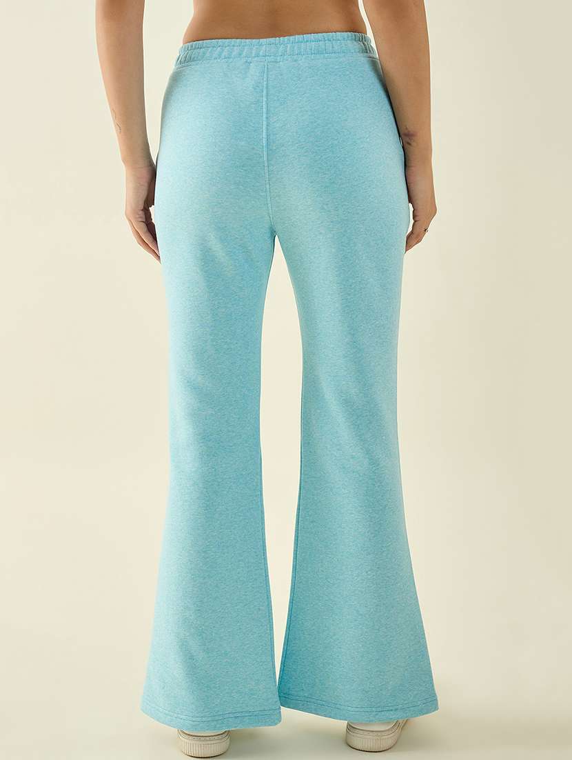 women solid mid rise bootcut track pant - 22068851 - Standard Image - 2