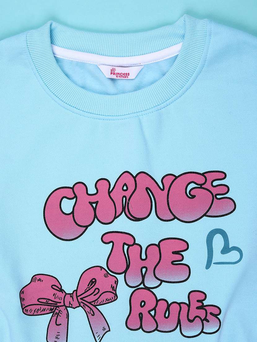 girls printed long sleeve sweatshirt - 22068862 -  Standard Image - 2