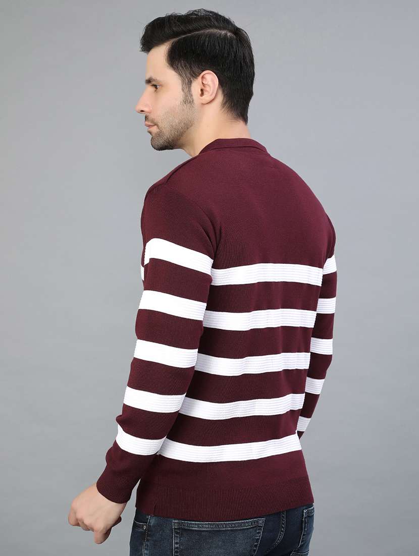 men striped long sleeve regular fit pullover  - 22068890 -  Standard Image - 2