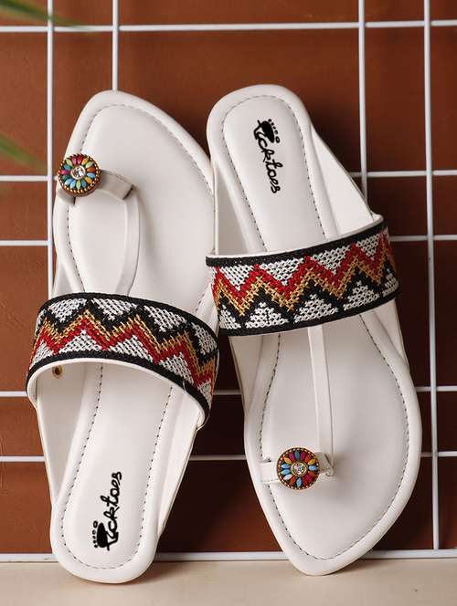 women one toe slip on flats - 22069068 -  Standard Image - 0