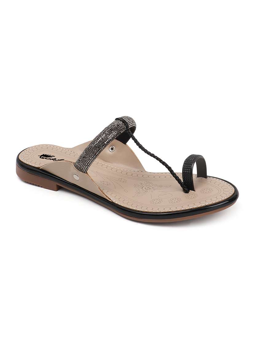 women one toe slip on flats - 22069078 - Standard Image - 2