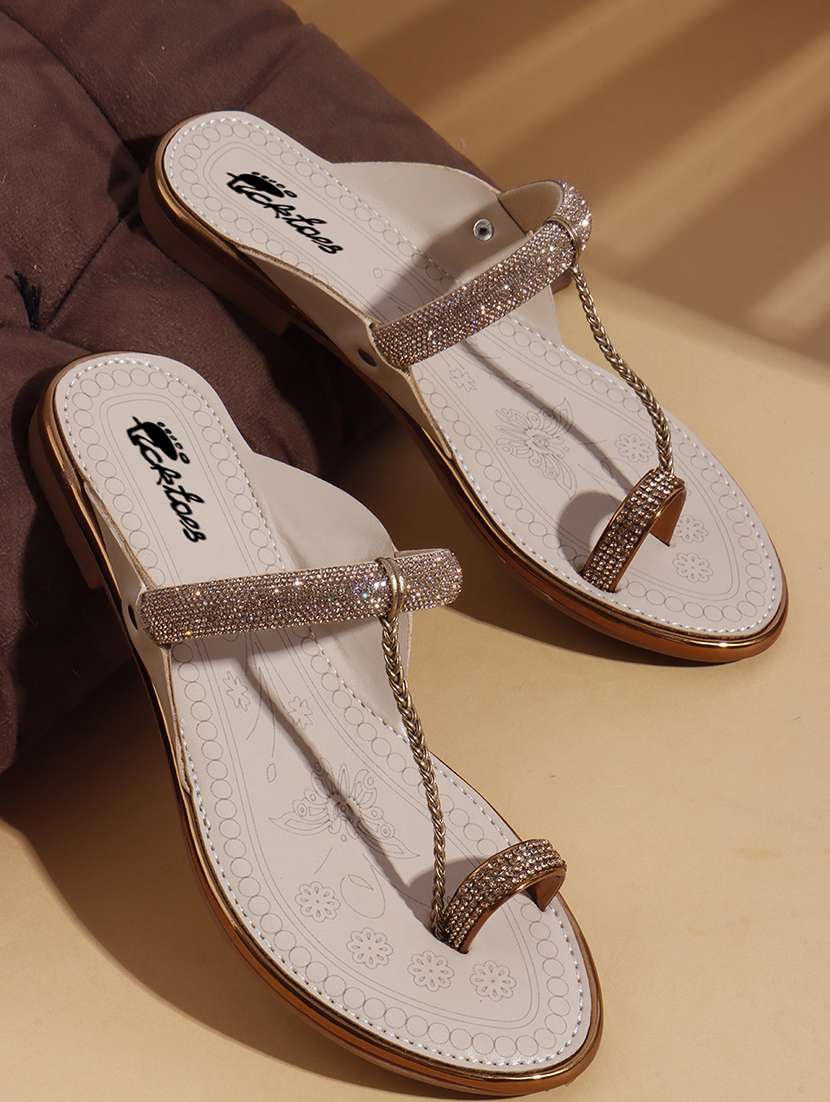 women one toe slip on flats - 22069079 - Zoom Image - 0