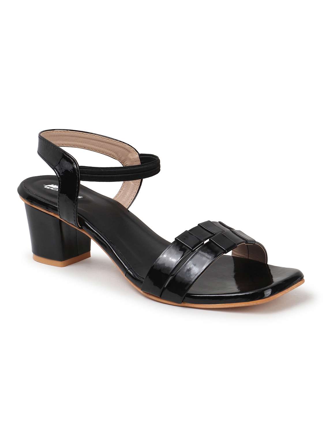 women solid back strap block heels - 22069099 - Standard Image - 2