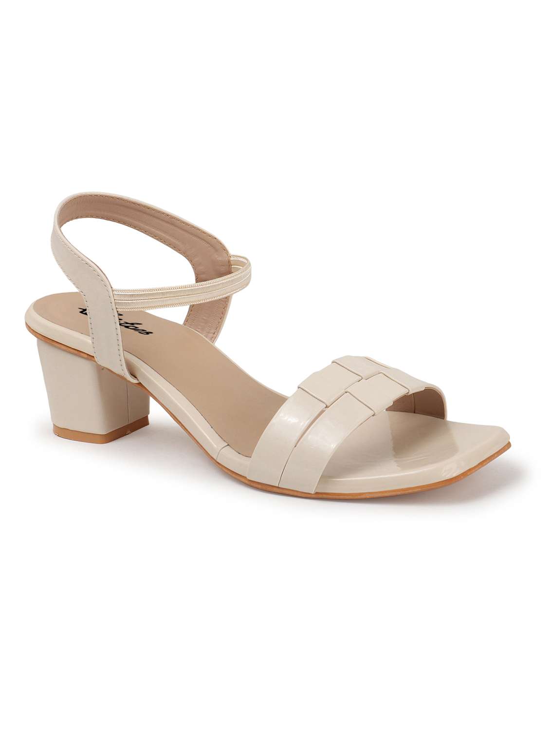 women solid back strap block heels - 22069100 - Standard Image - 2