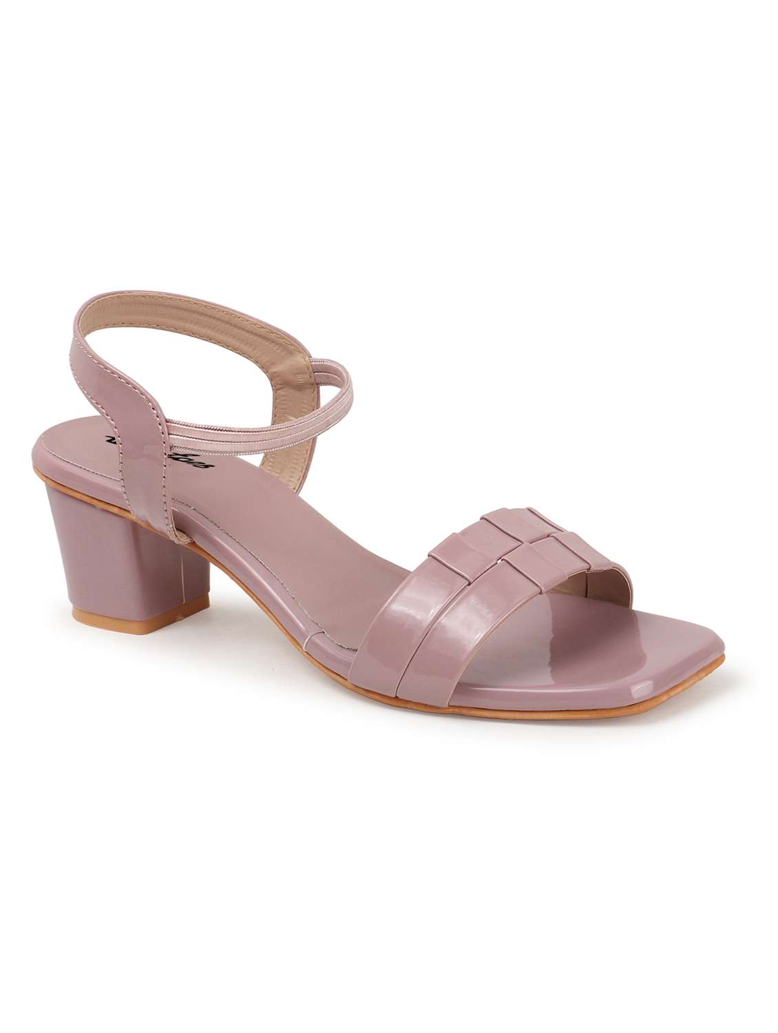 women mauve solid back strap block heels - 22069101 - Standard Image - 2