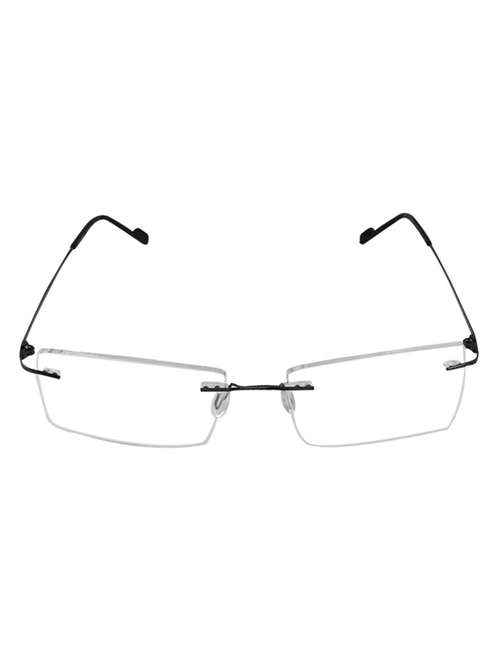 black rimless rectangle spectacles - 22069145 -  Standard Image - 0