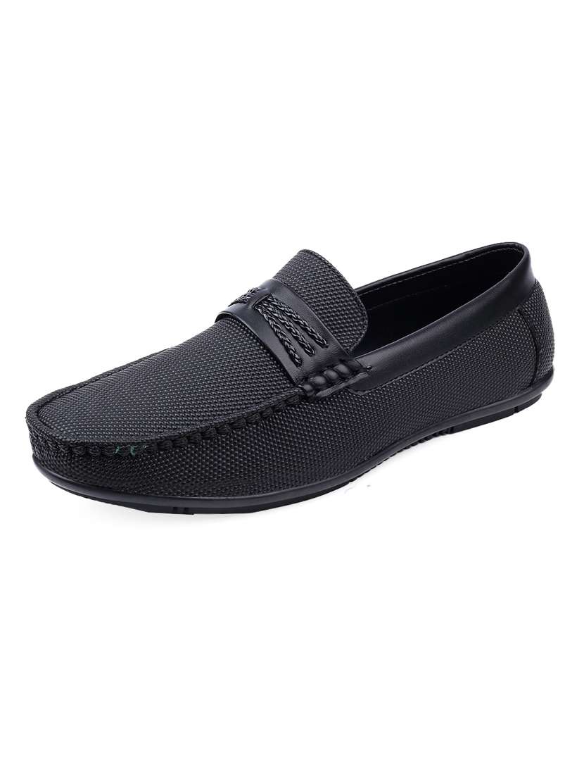 men black slip on loafer - 22069149 -  Standard Image - 2