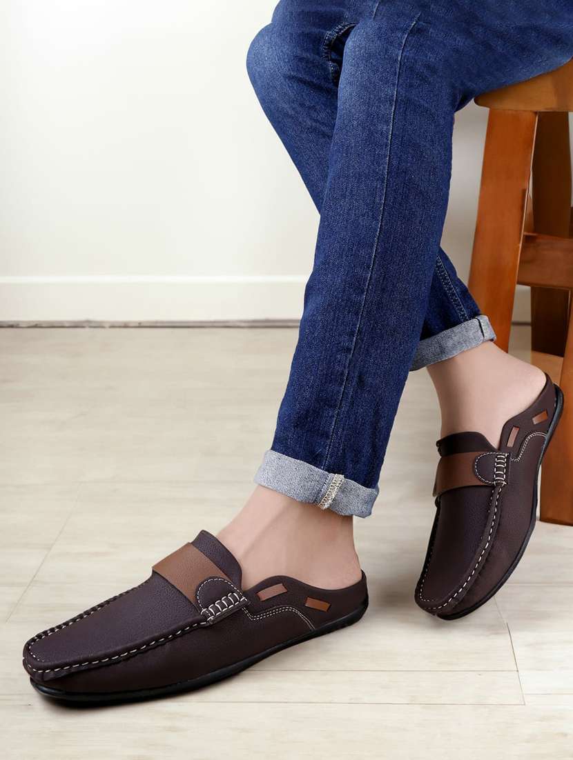 men brown slip on loafer - 22069151 - Standard Image - 2