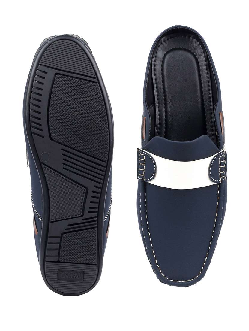 men blue slip on loafer - 22069152 - Standard Image - 7