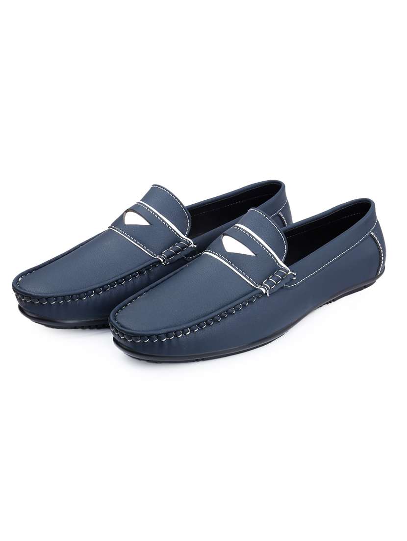 men blue slip on loafer - 22069161 - Standard Image - 2