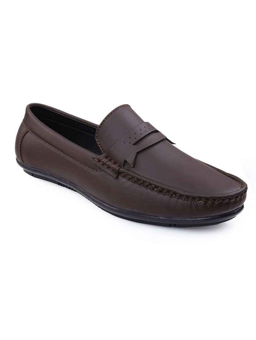 men brown slip on loafer - 22069175 -  Standard Image - 2