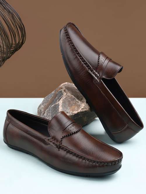 men brown slip on loafer - 22069177 -  Standard Image - 0