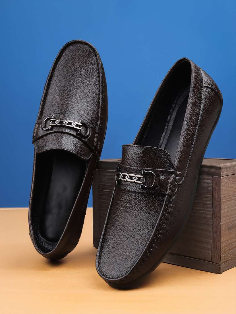 men brown slip on loafer - 22069185 - Zoom Image - 0