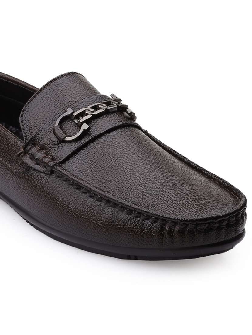 men brown slip on loafer - 22069185 - Standard Image - 2
