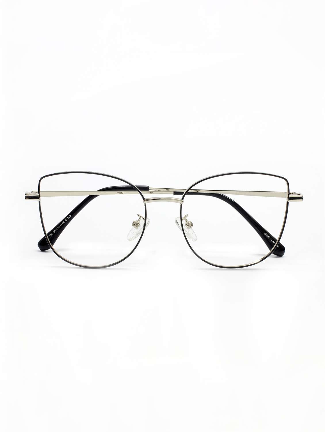 cat eye silver frame spectacles - 22069193 - Standard Image - 2