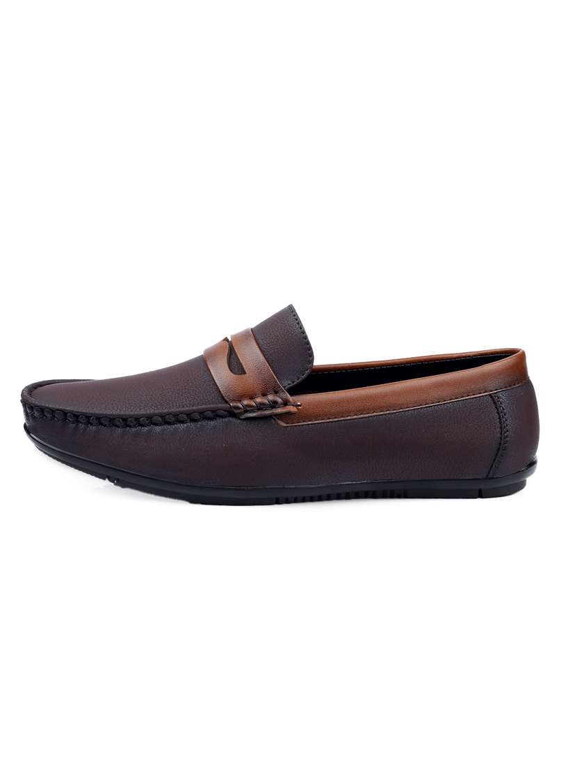 men brown slip on loafer - 22069194 - Standard Image - 2