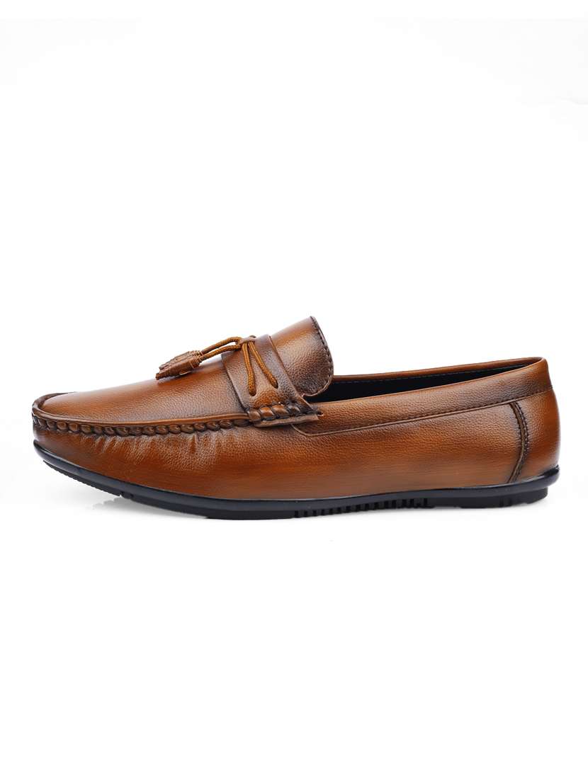 men tan slip on loafer - 22069195 -  Standard Image - 2