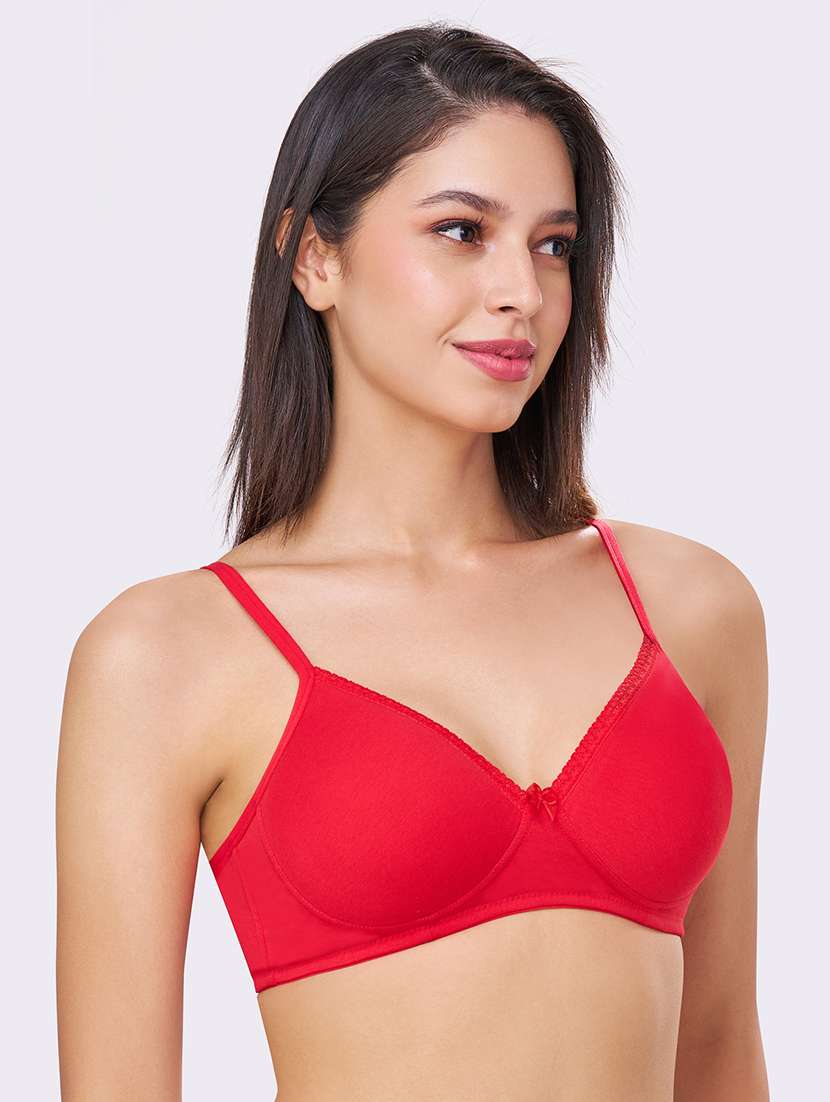 women pack of 2 solid lightly padded t-shirt bra - 22069223 -  Standard Image - 2