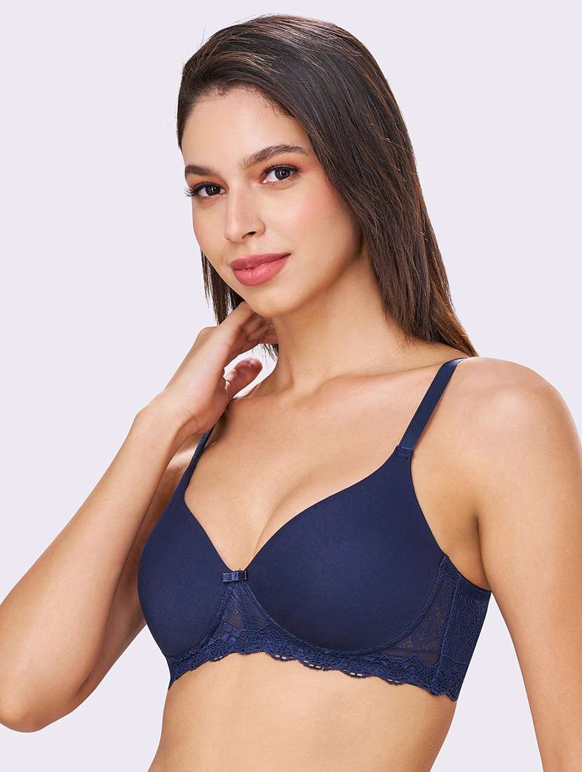 women pack of 2 solid lightly padded t-shirt bra - 22069228 -  Standard Image - 2