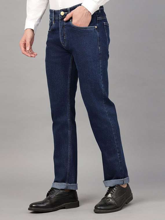 men solid mid rise slim fit jean - 22069238 - Standard Image - 2