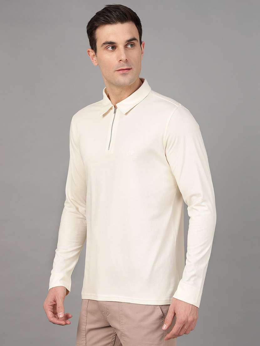men solid long sleeve regular fit polo t-shirt - 22069264 -  Standard Image - 2