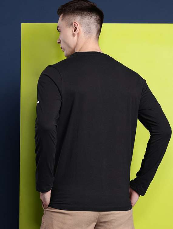 men solid long sleeve regular fit t-shirt - 22069267 -  Standard Image - 2