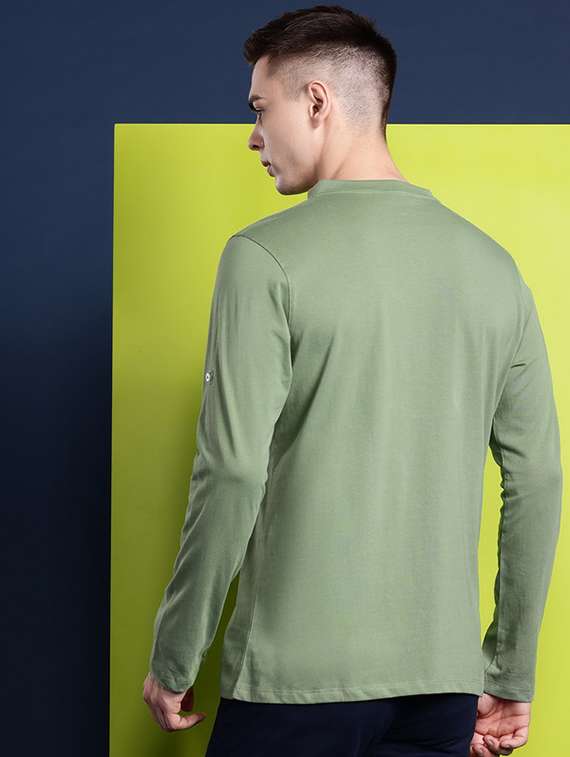 men solid long sleeve regular fit t-shirt - 22069272 -  Standard Image - 2
