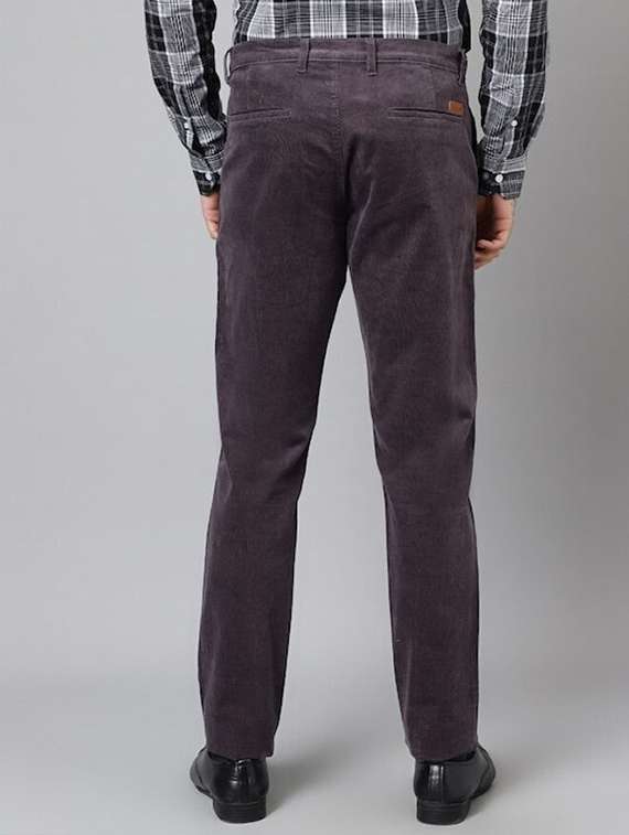 men solid mid rise flat front trouser - 22069288 -  Standard Image - 2