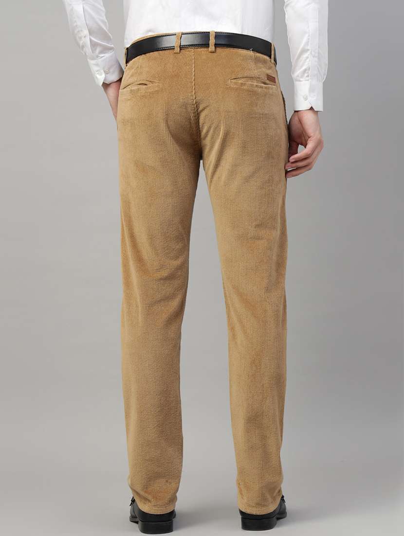 men solid mid rise flat front trouser - 22069306 -  Standard Image - 2