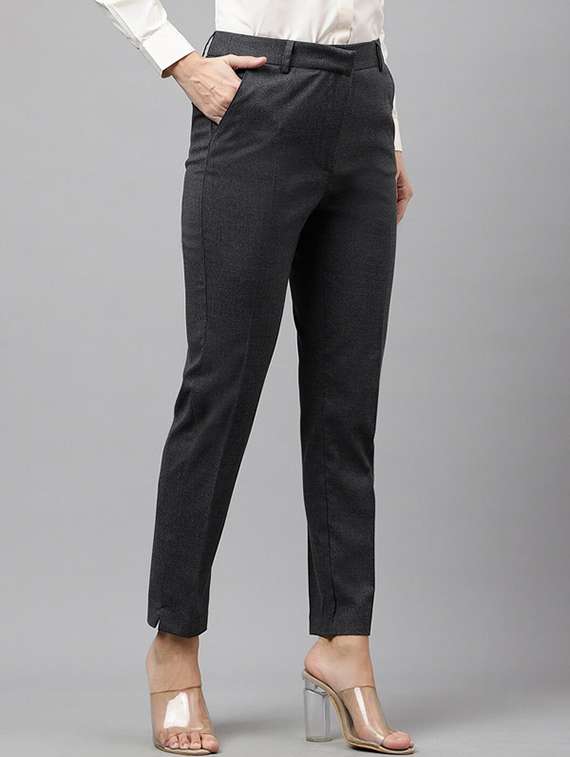 grey viscose trousers - 22069316 -  Standard Image - 2