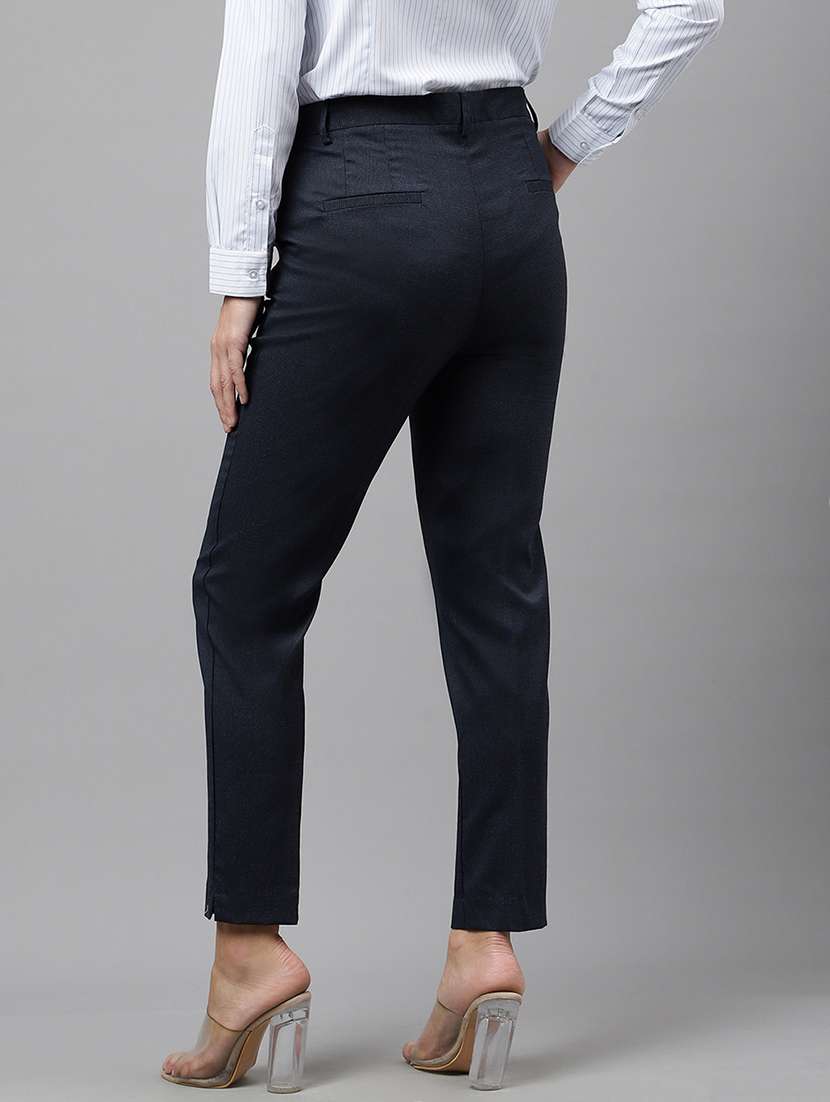 blue viscose trousers - 22069318 - Standard Image - 2